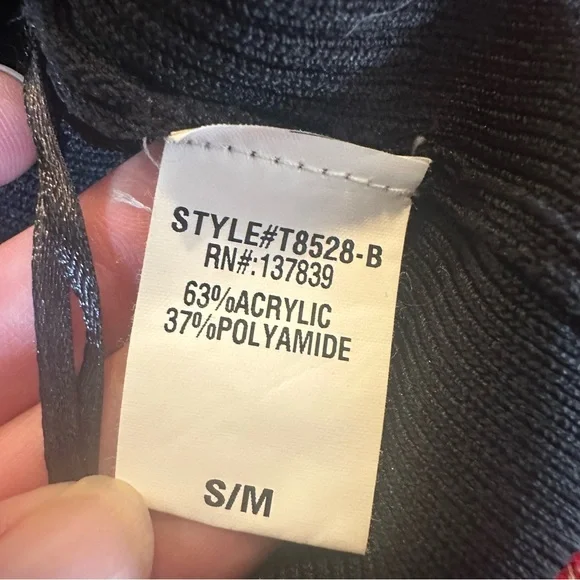 Debut Black Ribbed Tank Top with Jewel‎ Detail S/M - Picture 5 of 10